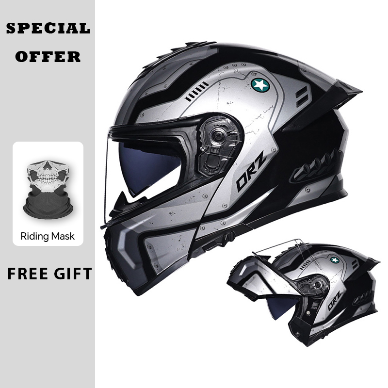 Modular Flip Up Motorcycle Helmet Dot Approved - 플립업 헬멧 듀얼 바이저 플립업 오토바이