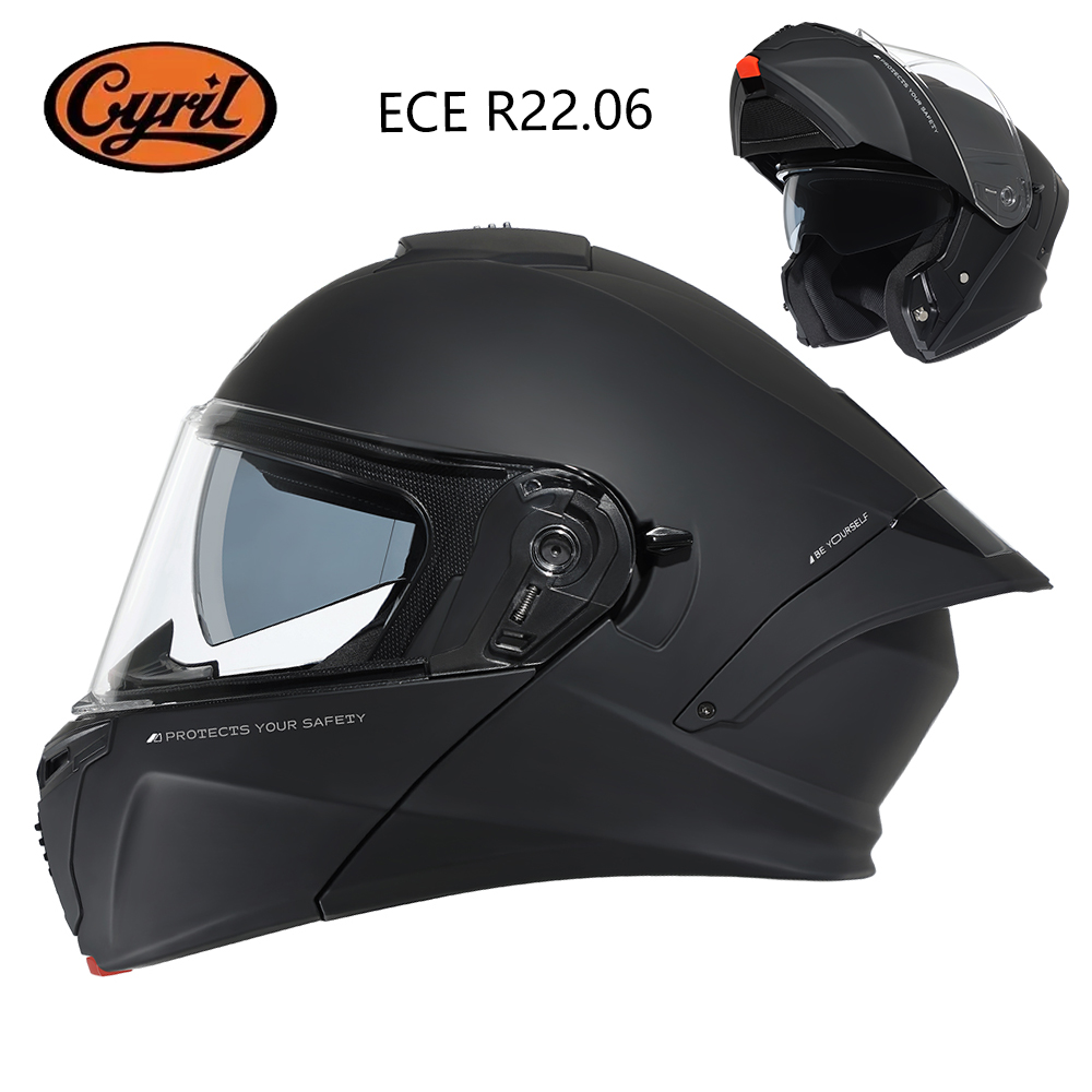 Modular Flip Up Motorcycle Helmet Dot Approved - CYRIL 모듈러 헬멧 오토바이용 ECE 22.06