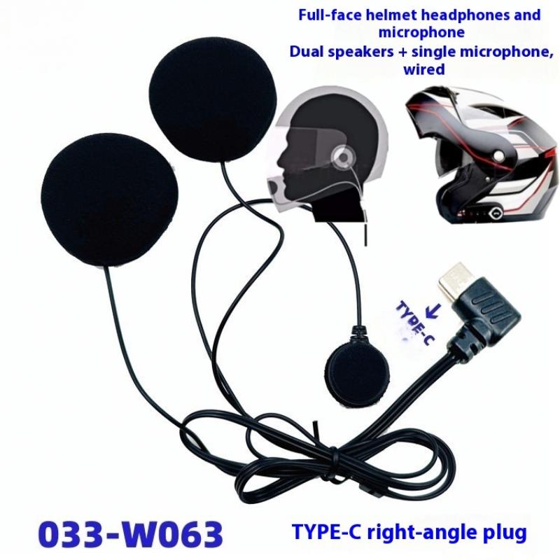 Full Face Motorcycle Helmet With Bluetooth - 【Y】1Pcs Type-C HD 소음 감소 오토바이