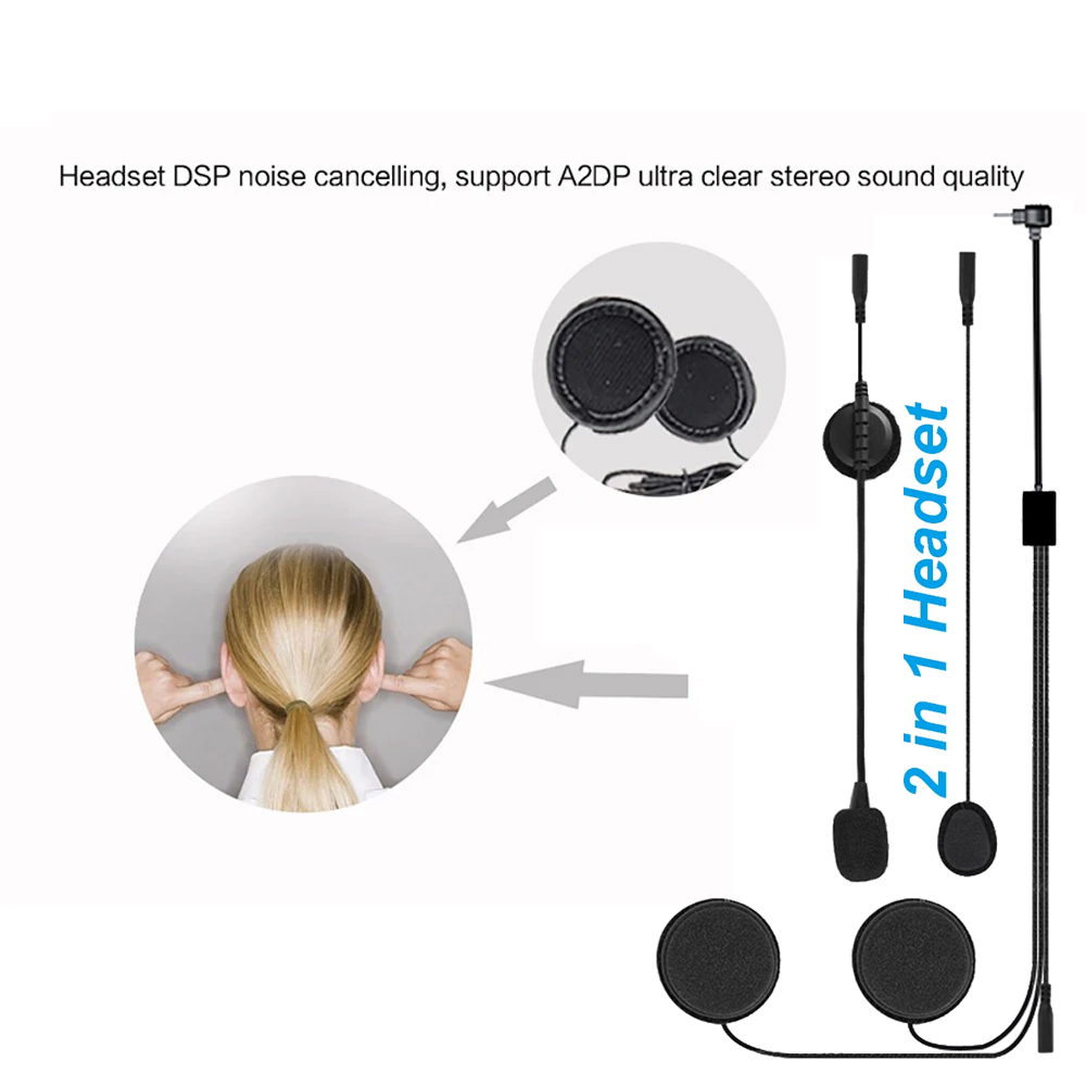 Type-C 이어폰 스피커 액세서리 Teleheer V - Universal Motorcycle Helmet Intercom Headset 리뷰 및 가격
