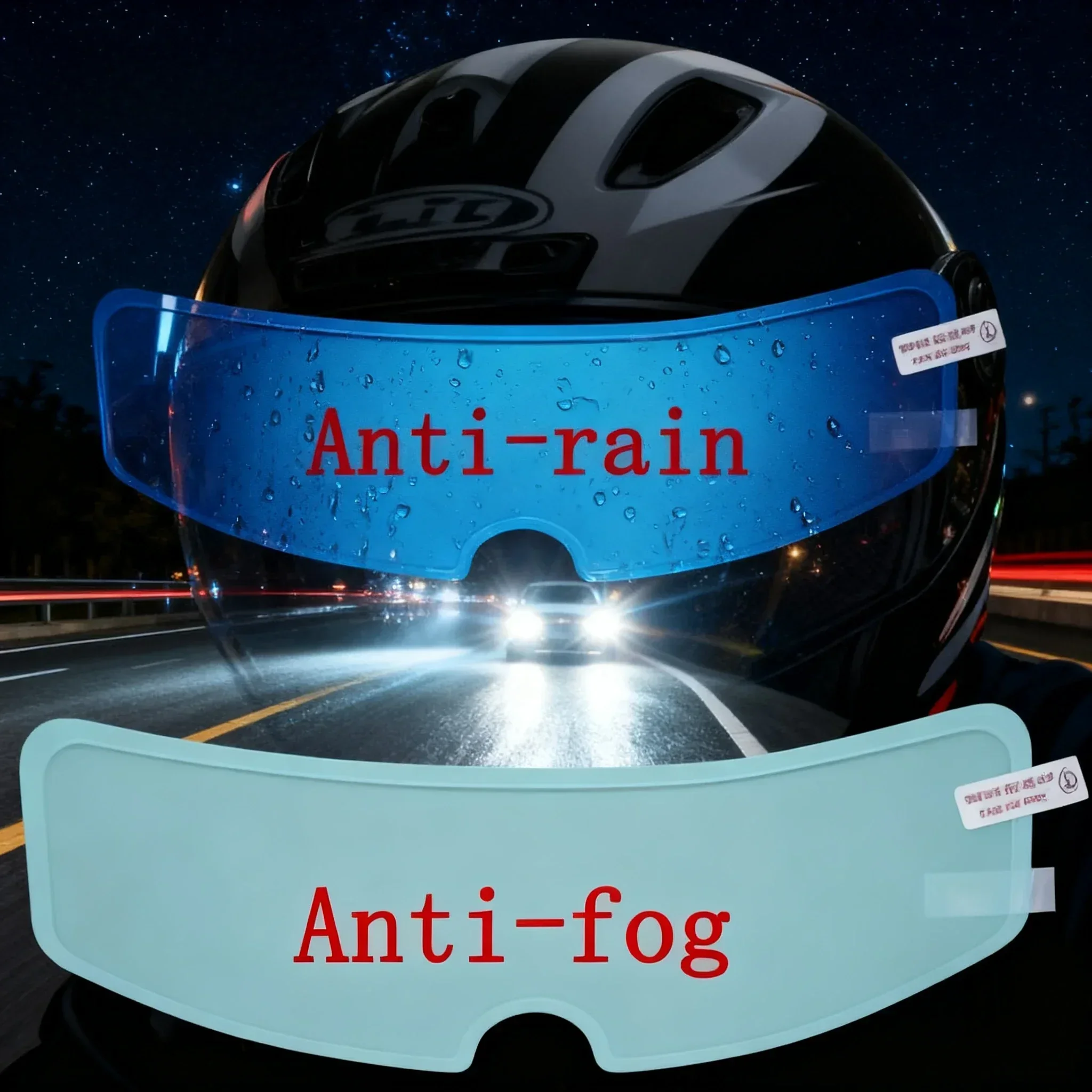 1/4PCS 오토바이 헬멧 투명 패치 필름 안티-안개  - Motorcycle Helmets 리뷰 및 가격
