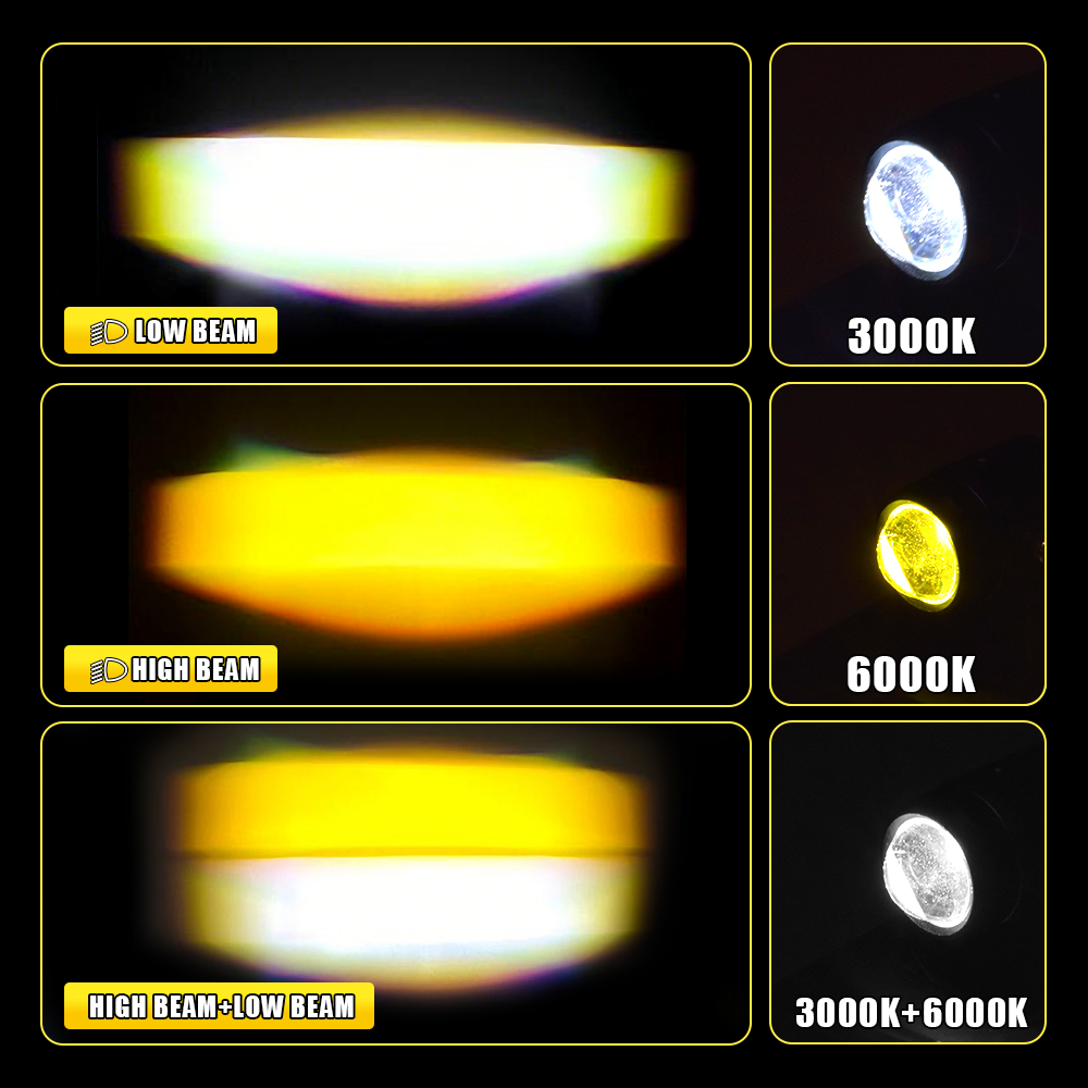 2개 1세트, 30W Senlo M1 미니 운전용 안개 - Universal Motorcycle Led Headlight Projector 리뷰 및 가격