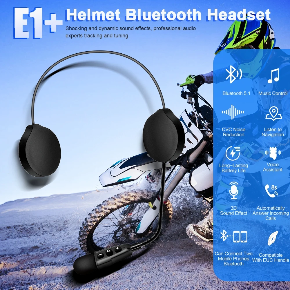EJEAS E1+ 오토바이 헬멧 블루투스 헤드셋 음악  - Full Face Motorcycle Helmet With Bluetooth 리뷰 및 가격